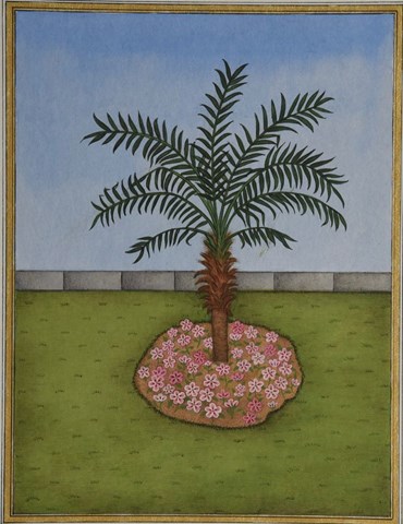 , Maryam Baniasadi, Palm Tree and Flowers, 2022, 56800