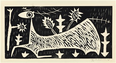 Print and Multiples, Bahman Mohassess, Deer, 1956, 15716