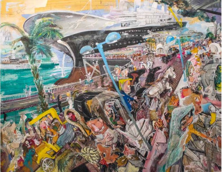 Arsia Moghaddam, People and A Ship, 2019