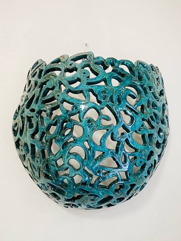 Sculpture, Farnaz Rabieijah, Sea; The Cradle Turquoise Blue, 2024, 76188
