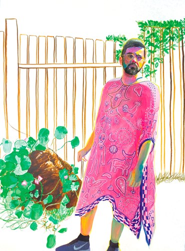 Painting, Makan Negahban, Fence, 2017, 77130