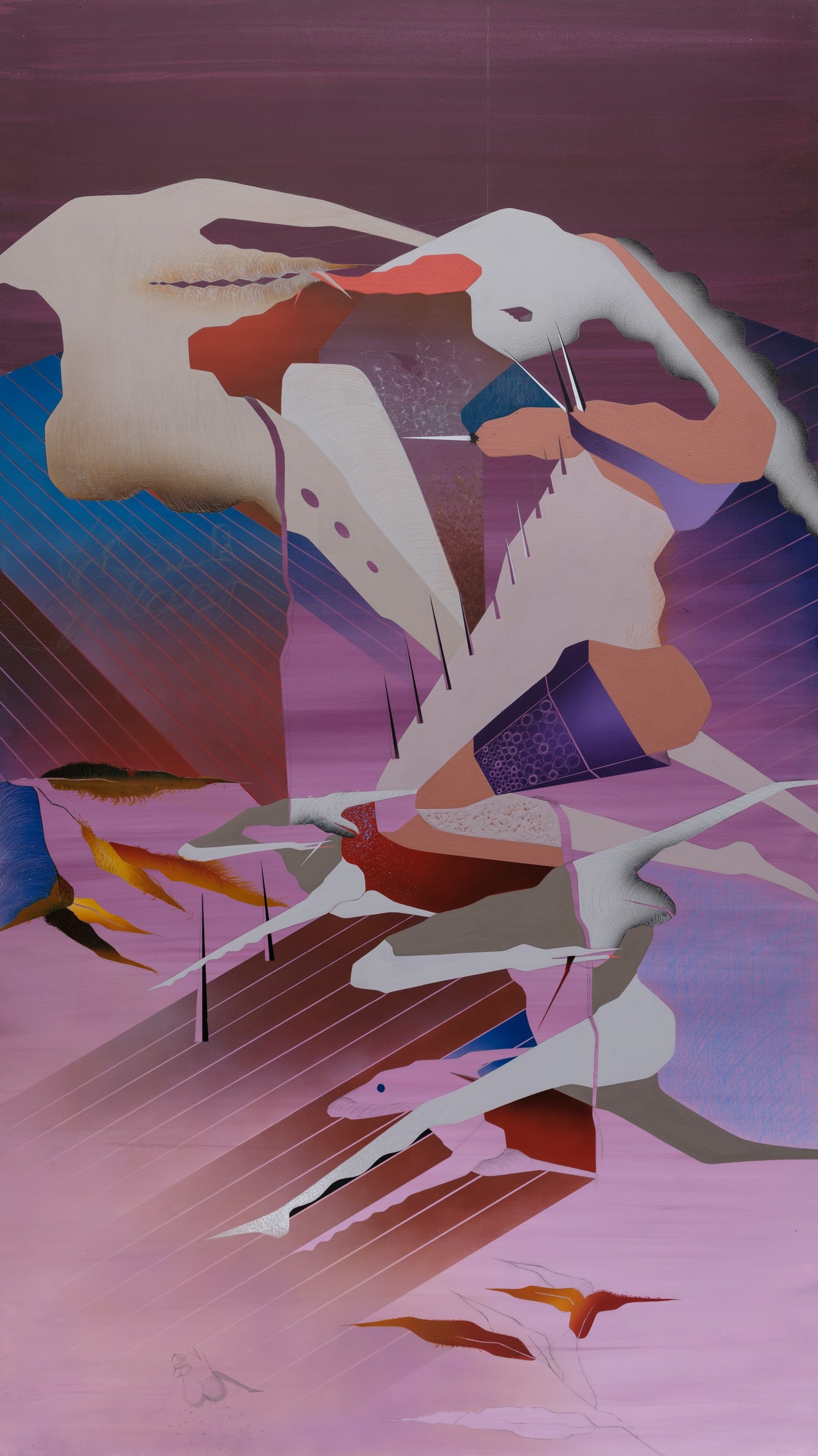 Maryam Hoseini, Dilated Eyes (Before Down), 2023