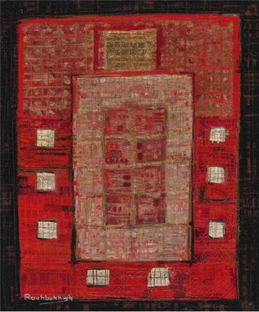 Painting, Jafar Rouhbakhsh, Composition in Red, , 24066
