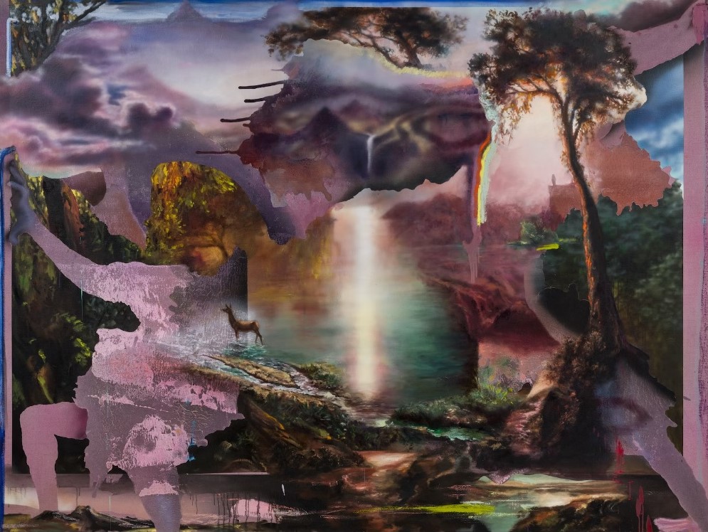 Annie Lapin, A Cause (Over Time Through the Varied Mauve Lights), 2023