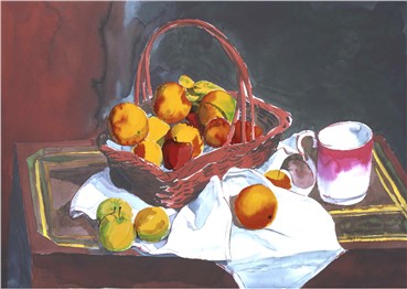 Works on paper, Houshang Seyhoun, Still Life with Fruit, , 10304