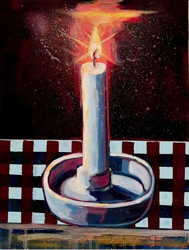 Painting, Zartosht Rahimi, Candles, 2024, 73905