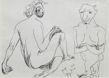 Drawing, Manouchehr Safarzadeh (Mash Safar), Untitled, 2020, 66492