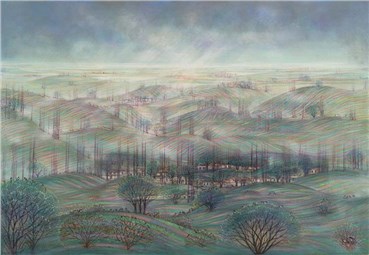 Painting, Hossein Mahjoubi, Tranquility and Deep Silence in Pure Nature, 1987, 35799