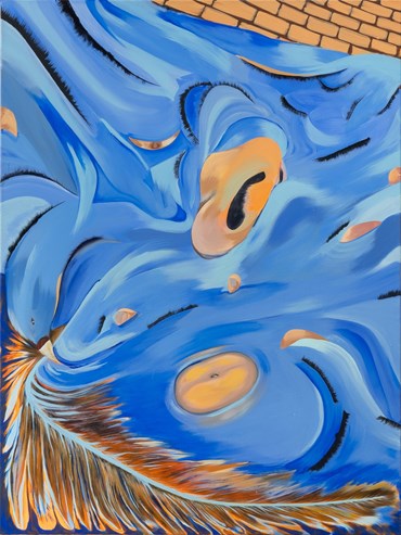 Painting, Sara Rahmanian, Tell me something before 1, 2024, 75976