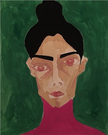 Painting, Maryam Khosrovani, Self Portrait, 2018, 11065