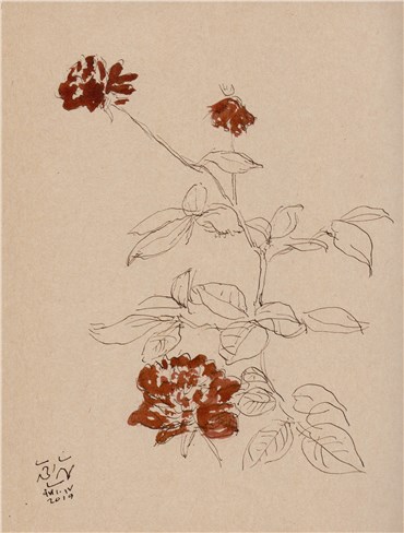 Drawing, Hosein Shirahmadi, Roses, 2019, 38227