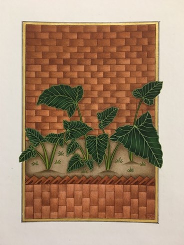 Painting, Maryam Baniasadi, Leaves and Bricks, 2020, 52548