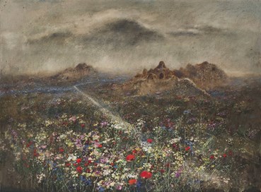 Painting, Shahou Babaie, A Cloudburst Came Poured Tears on the Green, 2024, 76566