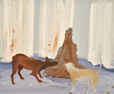 Painting, Tala Madani, Two Dogs, 2024, 71365