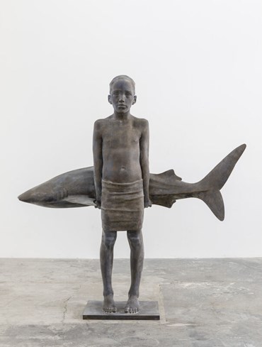 , Mario Dilitz, No.196 Boy with Shark, 2022, 60140