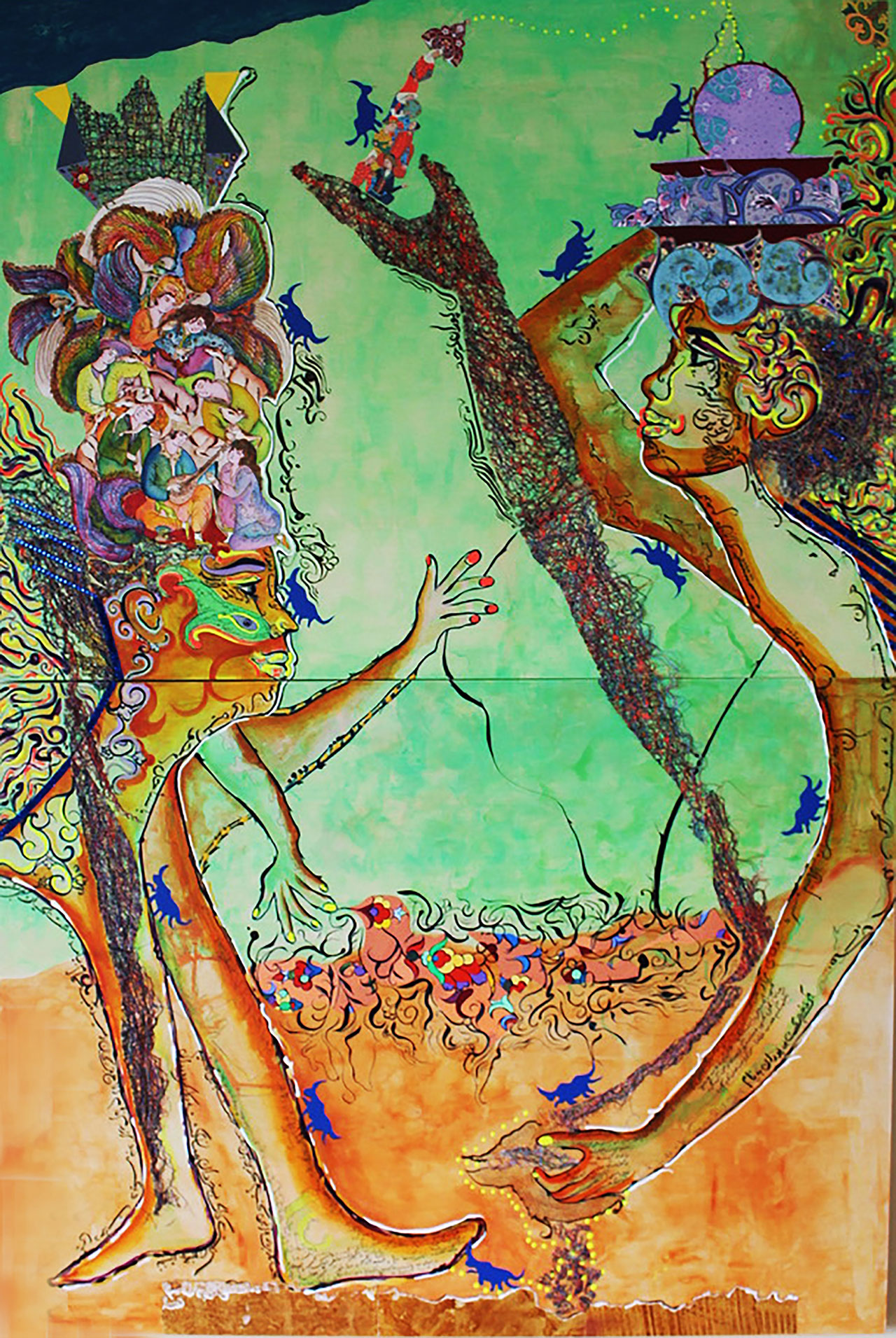 Afarin Rahmanifar, Women of Shahnameh, Azarmidokht & Porandokht, 2021