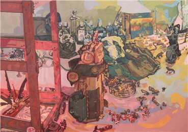 Painting, Sourena Zamani, The Run Away, 2014, 3567