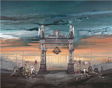Painting, Mehdi Farhadian, The Gate, 2016, 21387