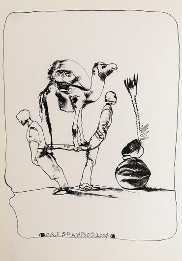 Drawing, Alireza Espahbod, Untitled, 2004, 57170