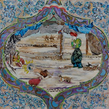 Painting, Parinaz Eleish, Layla and Majnun 2, 2025, 78516