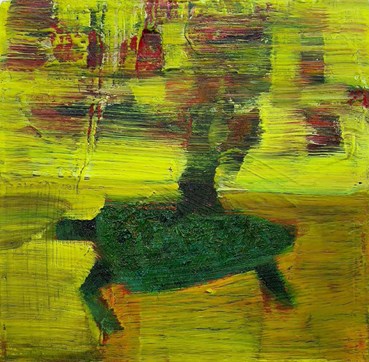 Painting, Reza Derakshani, Migration Green, 2013, 81738