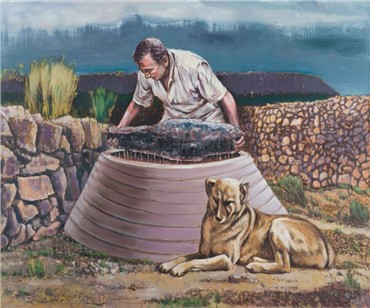 Painting, Masoud Sadedin, Stone, 2009, 1506