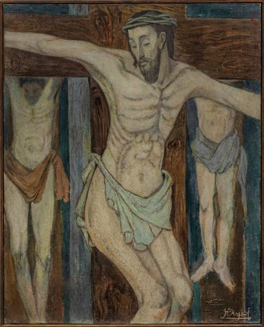 Painting, Javad Hamidi, Christus mit den beiden Schächern am Kreuz   , , 40908