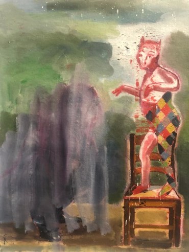 Painting, Nikzad Nodjoumi (Nicky), Bewildered, 2023, 80490