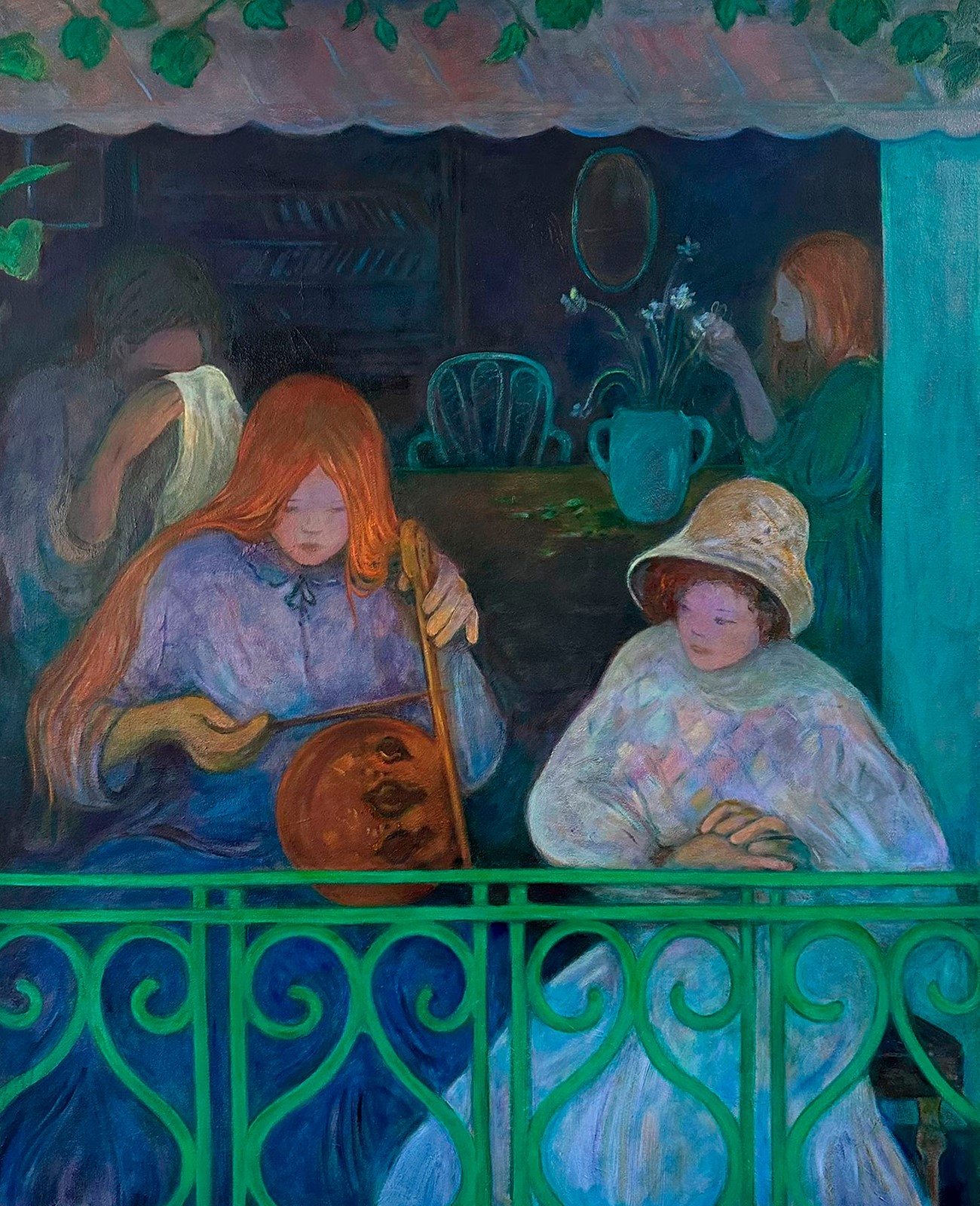 Nastaran Shahbazi, on the Balcony, 2024