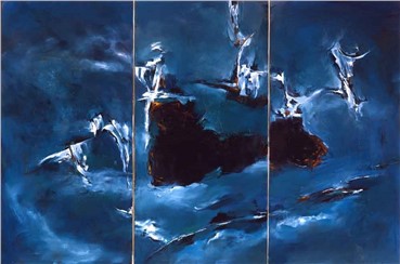 Painting, Shaqayeq Arabi, Improvisation, 1998, 6197