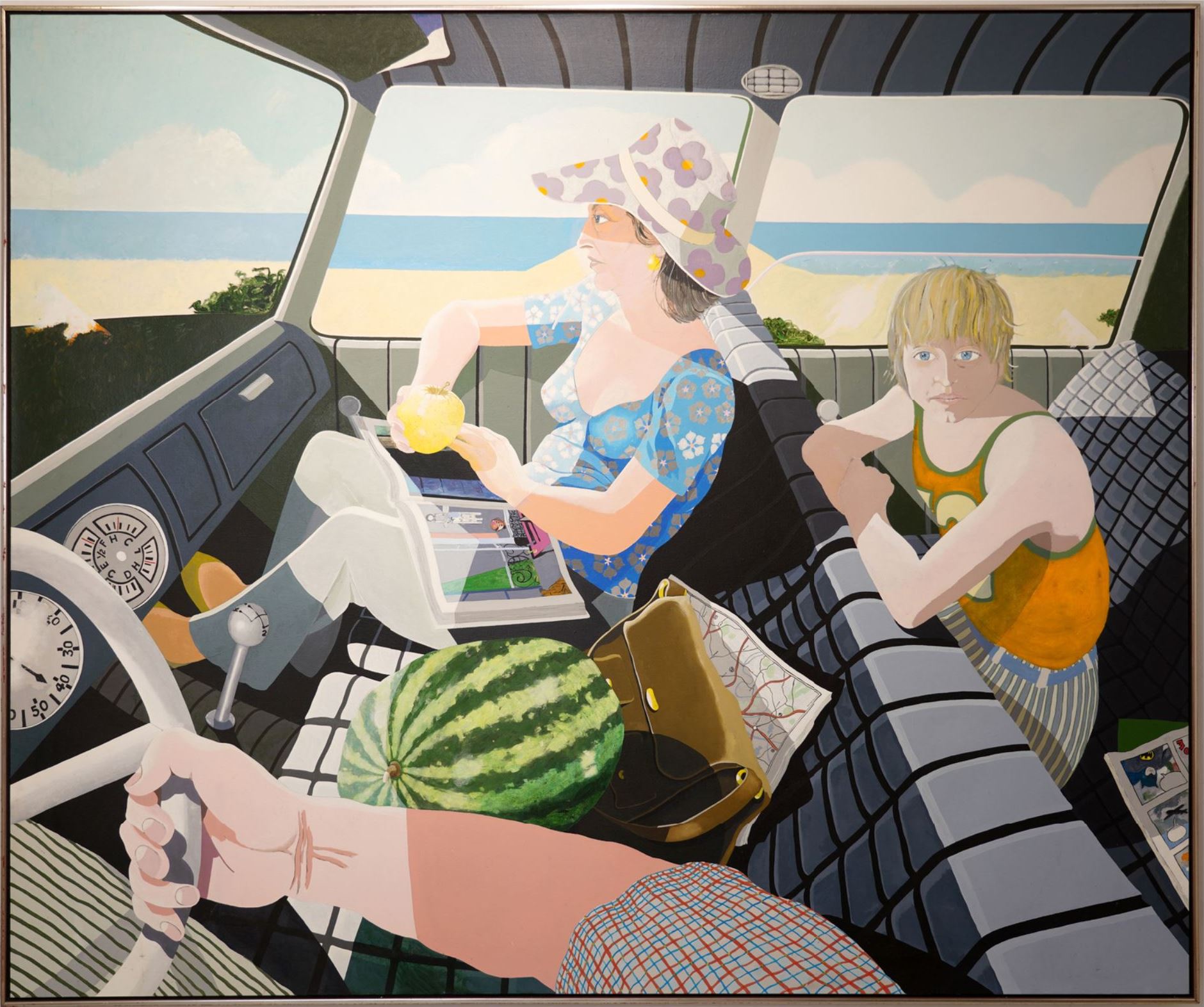 Bernard Martin, Driving to the Beach, 1975