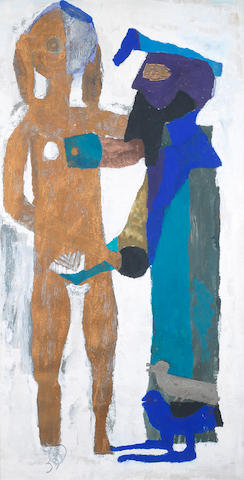 Parviz Tanavoli, Farhad's Lover (Shirin) and the Arab, 1965