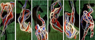 Painting, Ali Nedaei, Myth’s Dance, 2017, 14401
