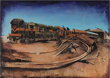 Painting, Amirhossein Zanjani, Silk Road, 2010, 2693