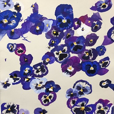 Painting, Mozhan Yaghoubi, Violets (Part Two), 2021, 63912