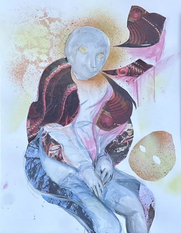 Mixed media, Atousa Bandeh, Awaiting the curtain to rise at idfa, 2024, 76305