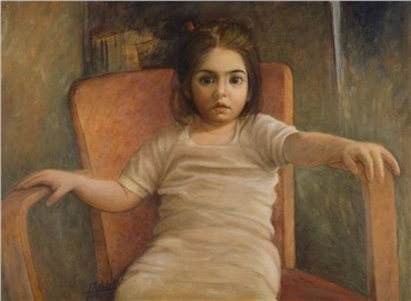 Painting, Davood Emdadian, His Daughter, 1981, 8554