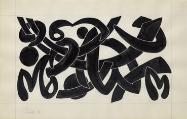 Drawing, Charles Hossein Zenderoudi, Untitled, 1970, 75754