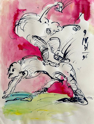 Drawing, Ardeshir Mohassess, Untitled, 1996, 68844