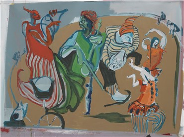 Painting, Rokni Haerizadeh, Basking, 2005, 18114