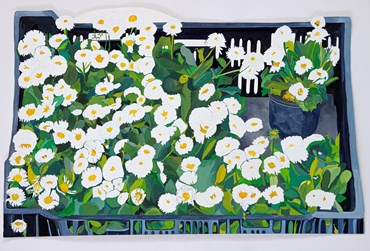 Painting, Mozhan Yaghoubi, Daisy Basket of Failures, 2023, 77882