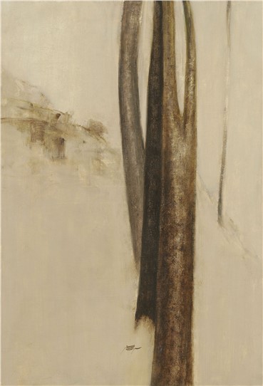 Painting, Sohrab Sepehri, Three Slender Trees, 1960, 15743