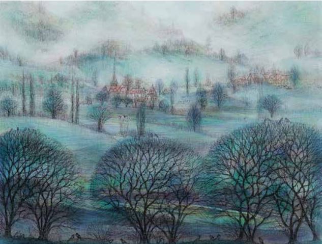 Hossein Mahjoubi, Paysage, 1991