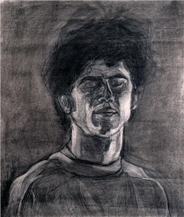 Works on paper, Amirhossein Akhavan, Self Portrait, 2002, 9012