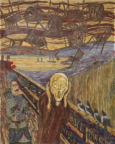 Painting, Ali Akbar Sadeghi, Munch, 2015, 6222