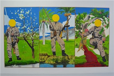 Painting, Armand Kazem, ‌Behehsht Triptych, 2018, 30520