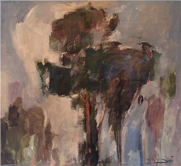 Painting, Ahmad Vakili, Pine Tree, , 33965