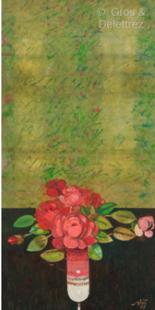 Abolghasem Saidi, Vase of flowers, 1985