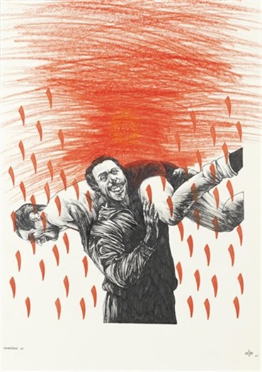 Works on paper, Mohsen Ahmadvand, Carrying My Blood, 2007, 8631