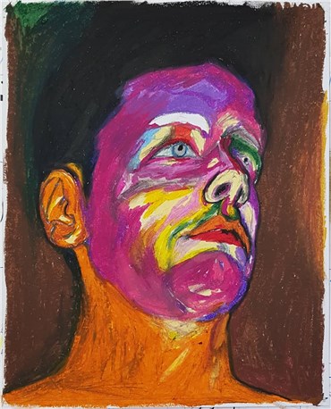 Painting, Parsa Mostaghim, Self Portrait In Hell, 2019, 20442